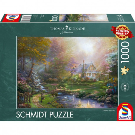 Schmidt Spiele Thomas Kinkade Studios: The Perfect Mother's Day, Puzzle 1000 pieces