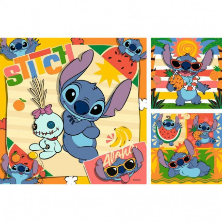 Disney lastepusled Stitch (3x 49 Teile)