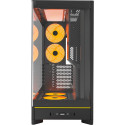 Montech HS02 PRO, tower case black, tempered glass x 2