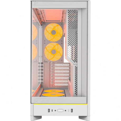 Montech HS02 PRO, tower case white, tempered glass x 2