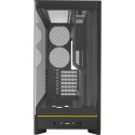 Montech HS02, tower case black, tempered glass x 2