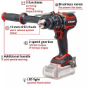 EINHELL Professional Cordless Impact Drill TP-CD 18/120 Li-i BL - Solo, 18 Volt black/red, without b