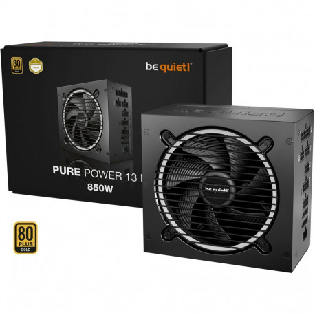 be quiet! Pure Power 13 M 850W, PC power supply black, 1x 12-pin high power GPU, 4x PCIe, cable mana