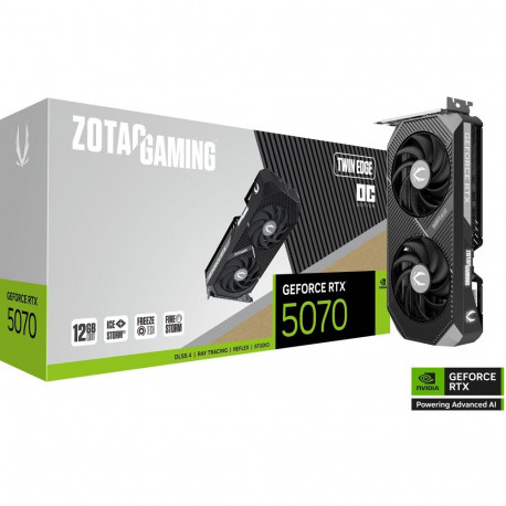 GeForce videokaart RTX 5070 Twin Edge OC DLSS 4, 3x DisplayPort, 1x HDM