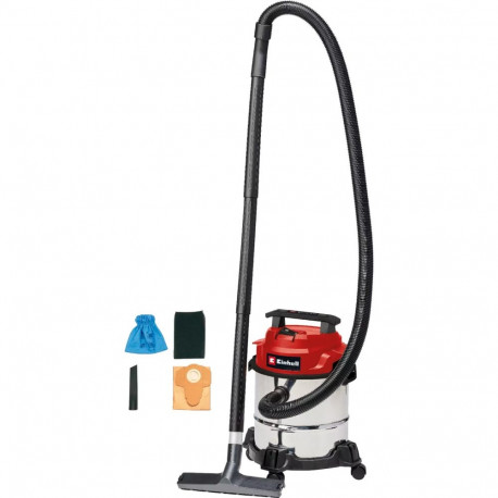 EINHELL TC-VC 1812/1 S, wet/dry vacuum cleaner red/stainless steel