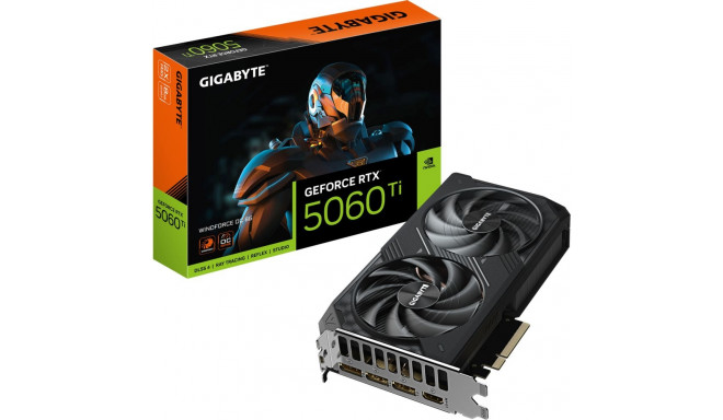 GigaByte GeForce RTX 5060 Ti WINDFORCE OC 8G (DLSS 4, 3x DisplayPort, 1x HDMI 2.1)