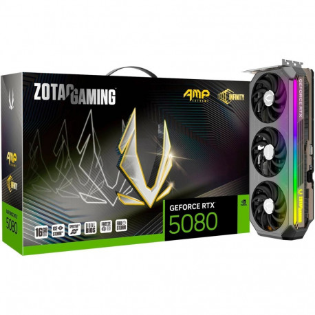 GeForce videokaart RTX 5080 AMP Extreme INFINITY (DLSS 4, 3x DisplayPort, 1x HDMI 2.1)