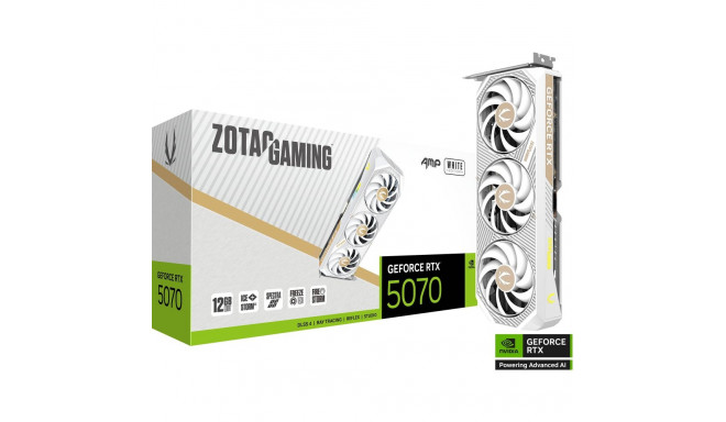 Zotac GeForce RTX 5070 AMP WHITE Edition (DLSS 4, 3x DisplayPort, 1x HDM)