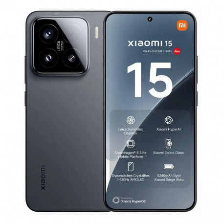 Xiaomi 15 - 6.32 - 256GB (Black, HyperOS, 12GB)