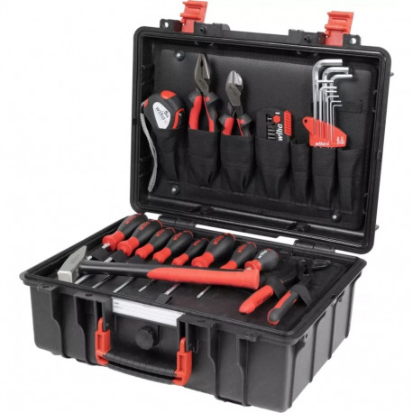 Wiha tool case Basic L mechanic (black/red, 36 pieces, with case)