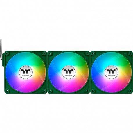 Thermaltake CT140 EX ARGB Sync PC Cooling Fan Racing Green (Green, Pack of 3, 140 mm)