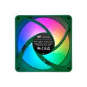 Thermaltake CT140 EX ARGB Sync PC Cooling Fan Racing Green (Green, Pack of 3, 140 mm)