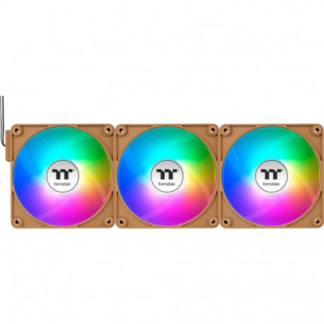 Thermaltake CT140 EX ARGB Sync PC Cooling Fan Gravel Sand (Light Brown, Pack of 3, 140 mm)