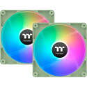 Thermaltake CT140 ARGB Sync PC Cooling Fan Matcha Green (light green, pack of 2, 140 mm)