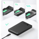 Icy Box IB-201T-CU31 2.5" SATA HDD/SSD Enclosure (black, with USB Type-C/Type-A combo cable)