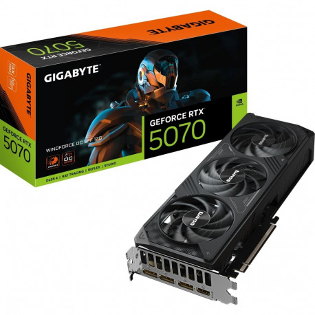 GeForce graafikakaart RTX 5070 WINDFORCE OC SFF 12G (DLSS 4, 3x DisplayPort, 1x HDMI 2.1)