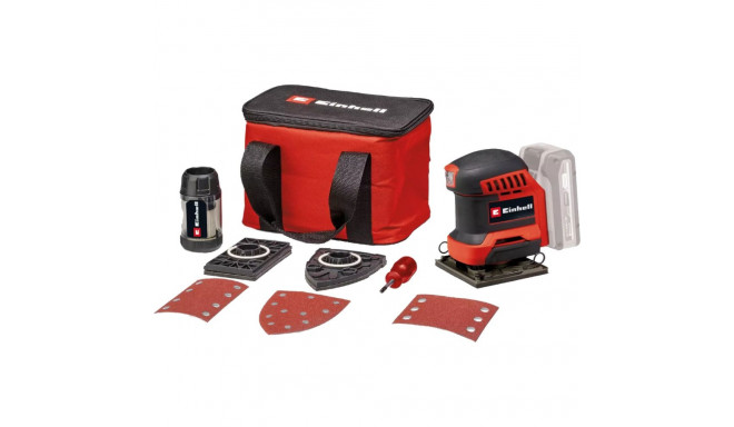 Einhell Power X-Change Cordless Hand Sander TE-OS 18/113 3X Li-Solo, 18 Volt (red/black, without bat