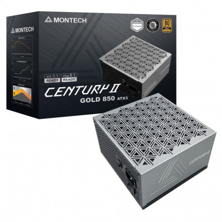 CENTURY II 850 (silber, 1x 12-Pin High Power GPU, 4x PCIe, Kabelmanagement, 850 Watt)
