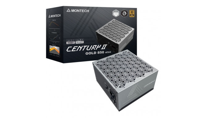 CENTURY II 850 (silber, 1x 12-Pin High Power GPU, 4x PCIe, Kabelmanagement, 850 Watt)