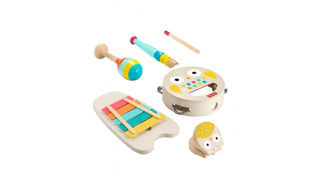 Mattel Musical Gift Set with Wooden Instruments for Toddlers (6 Pieces)