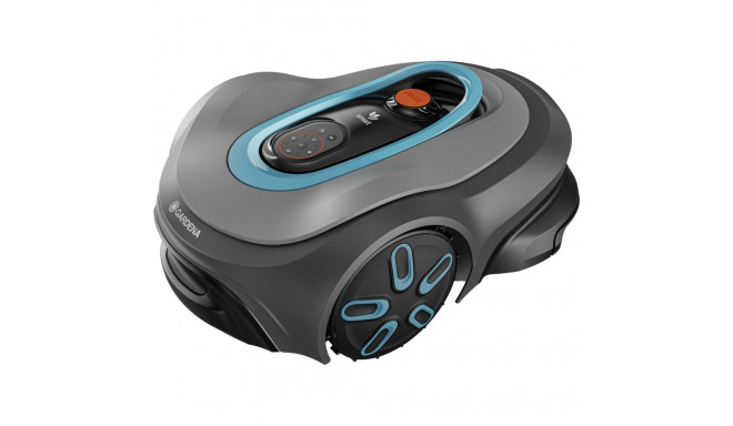 Gardena robotic lawnmower smart SILENO max 1,200m? (grey/turquoise, Li-ion battery, LONA technology)