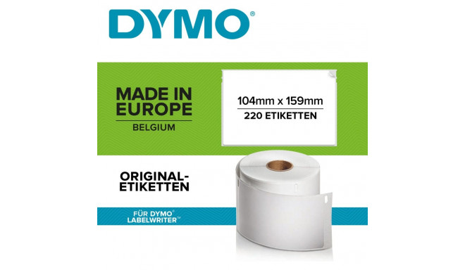 Dymo LabelWriter ORIGINAL shipping labels for LW 4XL 104x159mm, 1 roll with 220 labels (permanent ad