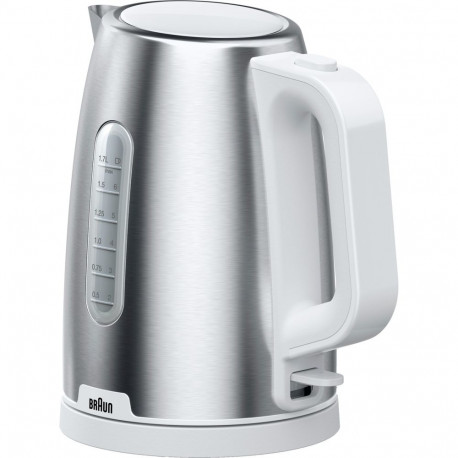 Braun Household Kettle PurShine WK 1500 WH (stainless steel/white, 1.7 liters, 2,200 watts)