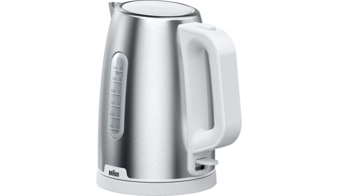 Braun Household Kettle PurShine WK 1500 WH (stainless steel/white, 1.7 liters, 2,200 watts)