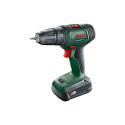Bosch Powertools Cordless Drill/Driver UniversalDrill 18V (green/black, Li-ion battery 2.5Ah, case, 