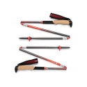 Black Diamond Pursuit Carbon Z trekking poles (anthracite/orange, 1 pair, 125 cm)
