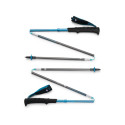 Black Diamond Trekking Poles Distance Carbon Z (anthracite/blue, 1 pair, 115 cm)