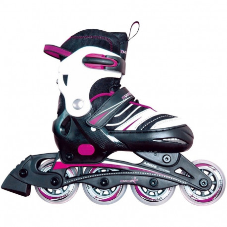 Muuwmi Adjustable Children's Inline Skates Size 29-32 (pink/black)