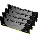 Kingston DDR4 - 128GB - 3600 - CL - 18 (4x 32 GB) quad kit (black, KF436C18RB2K4/128, Renegade, INTE