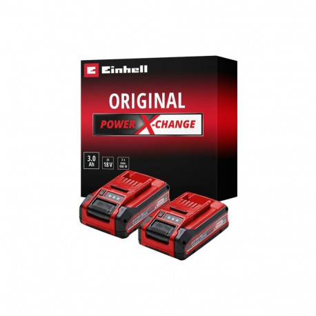Akku Power-X-Change Plus TWIN-PACK 18Volt 3,0Ah (rot/schwarz, 2 Stück, ohne Ladegerät)