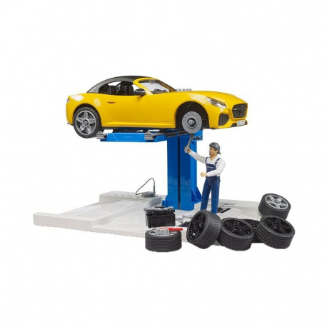 62112 bworld PKW Service Center + bruder Roadster