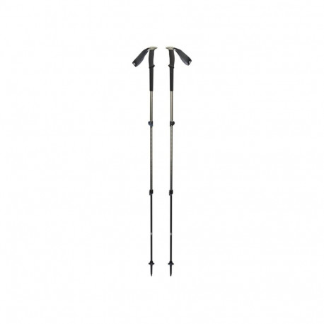 Matkakepid Trail, must/oliivroheline, 1 paar, 100–140cm
