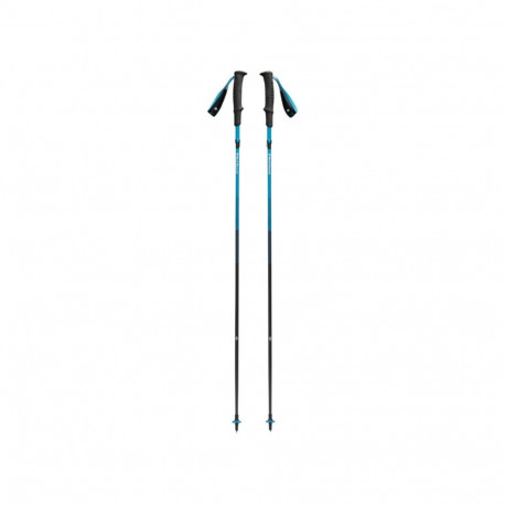 Black Diamond Trekking Poles Distance Carbon Z (anthracite/blue, 1 pair, 105 cm)