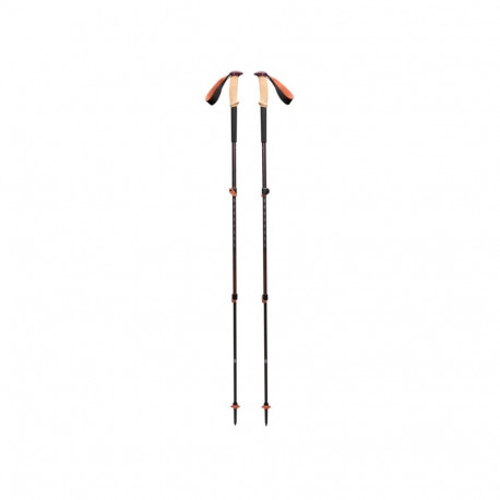 Black Diamond Trekking Poles Trail Cork (anthracite/orange, 1 pair, 100-140 cm)