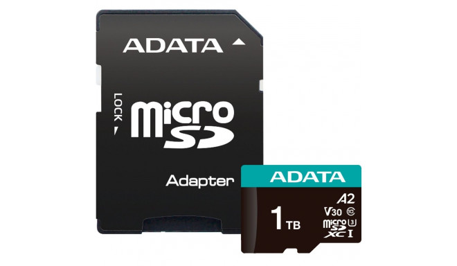 ADATA Premier Pro 1TB microSDXC (UHS-I U3, Class 10, V30, A2)