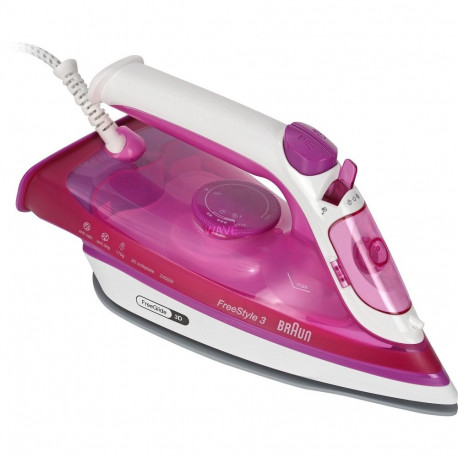 Braun FreeStyle 3 FI 3124 PU, steam iron (violet/white)