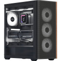Aerocool D501A-G-BK-v2, tower case (black/wood)