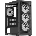 Aerocool D501A-G-BK-v2, tower case (black/wood)