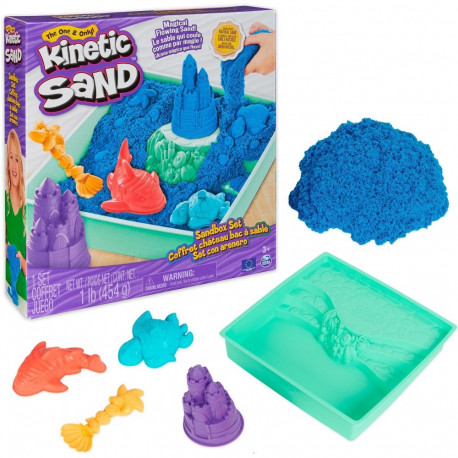 Kinetic Sand - Sandbox Set blau (454 Gramm Sand)