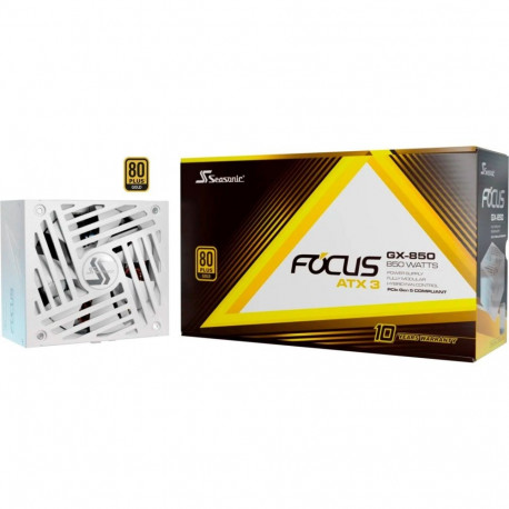 FOCUS GX-850-V4 850W ATX3.1 White Edition (weiß, 1x 12VHPWR, 3x PCIe, Kabel-Management, 850 Watt)
