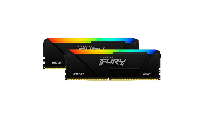 Kingston FURY DDR4 - 64GB - 3200 - CL - 16 (2x 32 GB) dual-kit, RAM (black, KF432C16BB2AK2/64, Beast