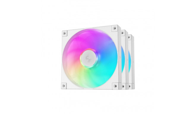 DeepCool FD14 ARGB WH 140x140x25, case fan (white, pack of 3, 140 mm)