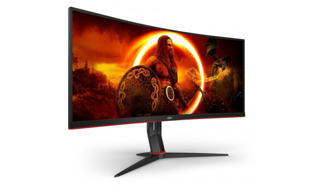 AOC CU34G2XP/BK, gaming monitor - 34 - black/red, WQHD, VA, curved, 180Hz panel