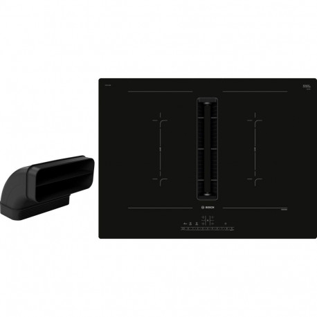 Bosch Set PVQ711GA7 (PVQ711F15E + HEZ9VDSB2), independent hob (black, 70 cm, with integrated extract