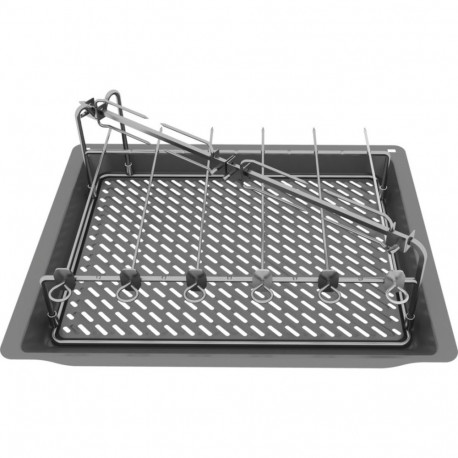 AirFry & Grillset HEZ635001 (anthrazit, emailliert)