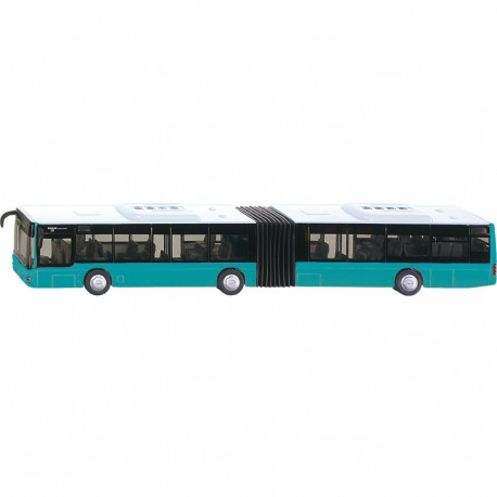 liigendbuss 3736 SUPER, türkiissinine/valge